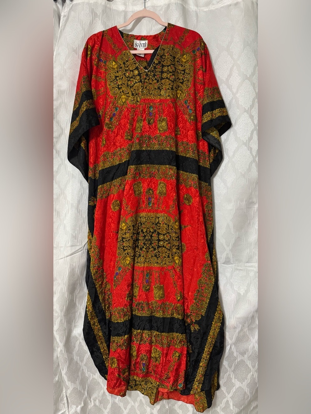 Sante Red and Gold Imperial Caftan